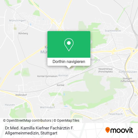 Dr.Med. Kamilla Kiefner Fachärztin F. Allgemeinmedizin Karte
