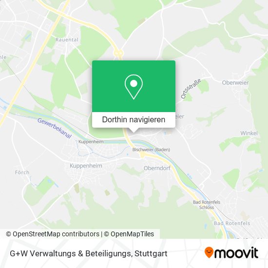 G+W Verwaltungs & Beteiligungs Karte