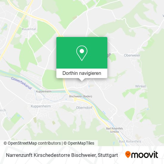 Narrenzunft Kirschedestorre Bischweier Karte