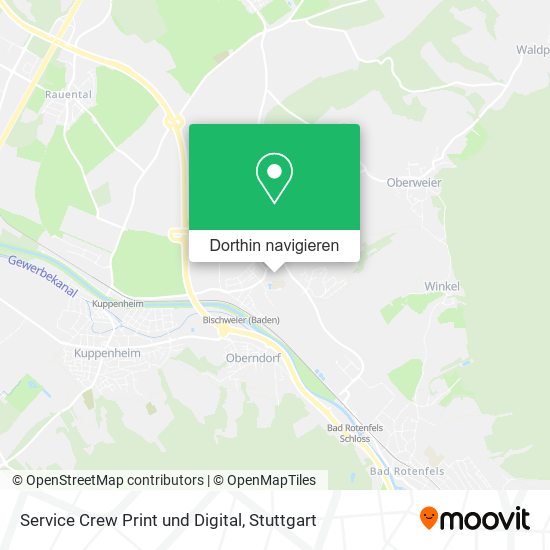 Service Crew Print und Digital Karte