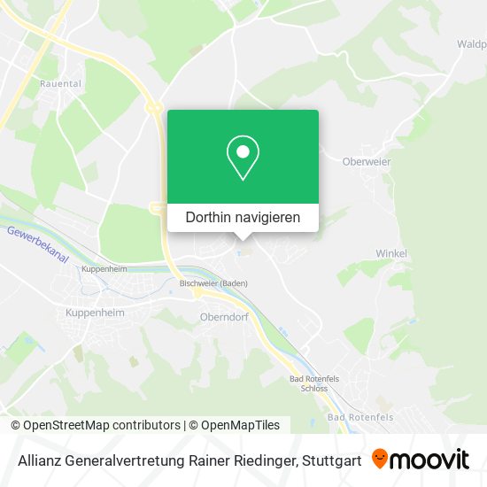 Allianz Generalvertretung Rainer Riedinger Karte