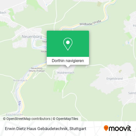 Erwin Dietz Haus Gebäudetechnik Karte