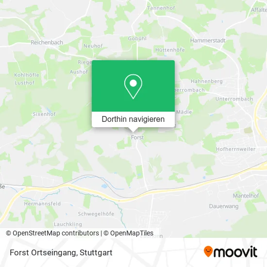 Forst Ortseingang Karte