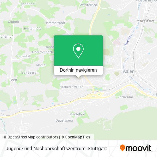 Jugend- und Nachbarschaftszentrum Karte