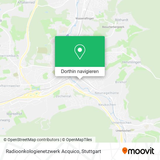 Radioonkologienetzwerk Acquico Karte