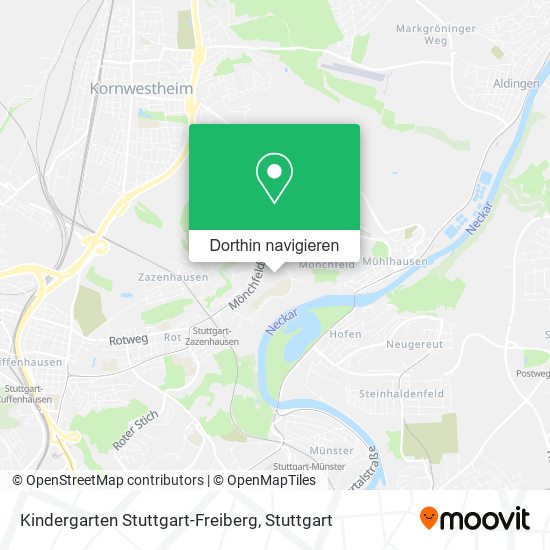 Kindergarten Stuttgart-Freiberg Karte