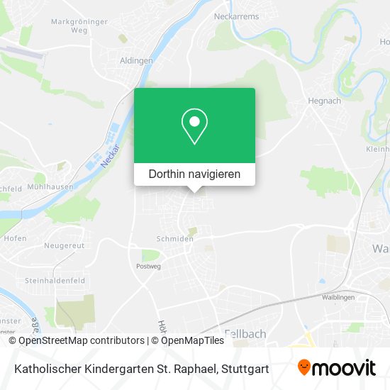 Katholischer Kindergarten St. Raphael Karte