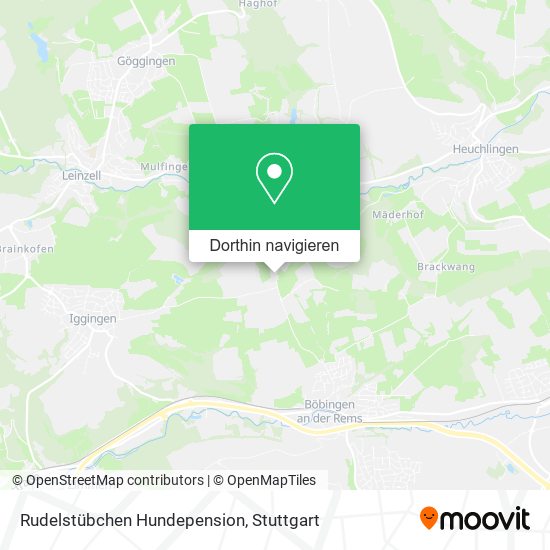 Rudelstübchen Hundepension Karte