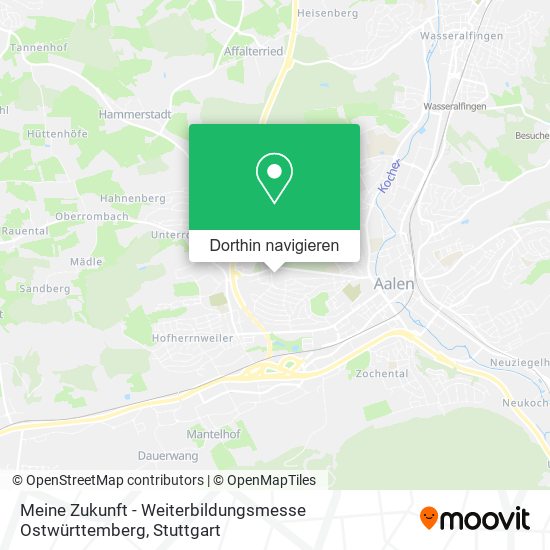 Meine Zukunft - Weiterbildungsmesse Ostwürttemberg Karte