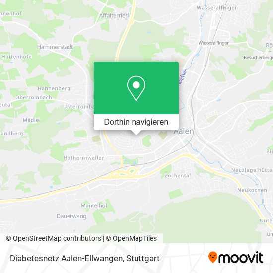 Diabetesnetz Aalen-Ellwangen Karte