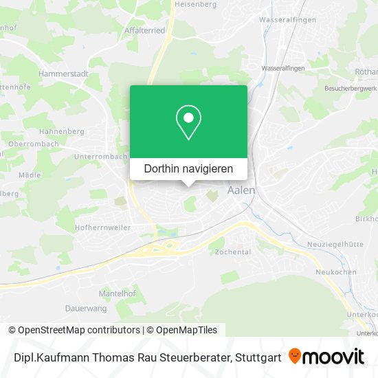 Dipl.Kaufmann Thomas Rau Steuerberater Karte