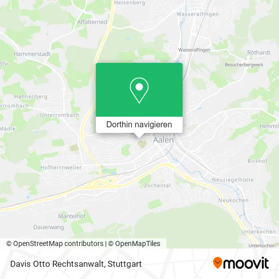 Davis Otto Rechtsanwalt Karte