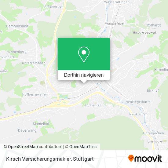 Kirsch Versicherungsmakler Karte
