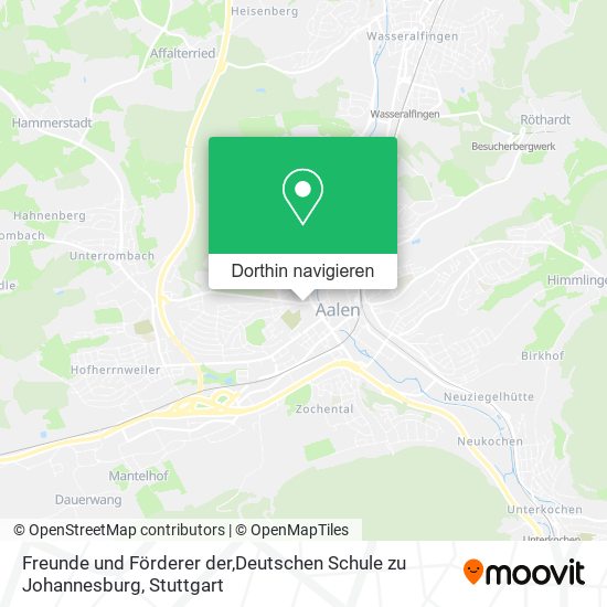 Freunde und Förderer der,Deutschen Schule zu Johannesburg Karte