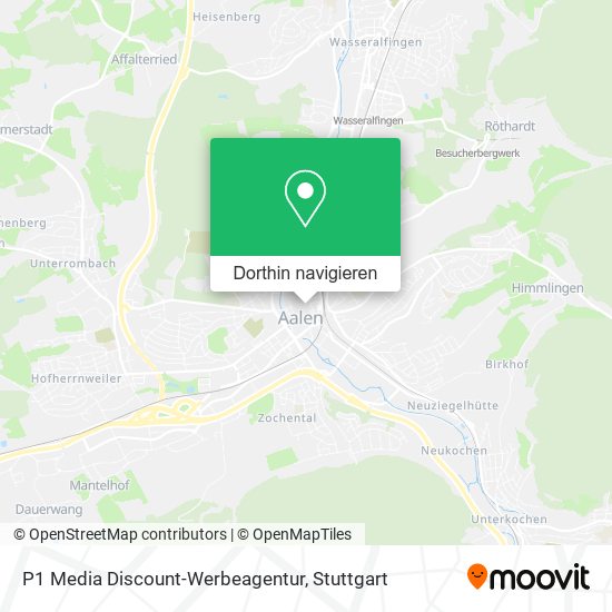 P1 Media Discount-Werbeagentur Karte