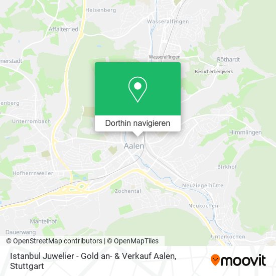 Istanbul Juwelier - Gold an- & Verkauf Aalen Karte