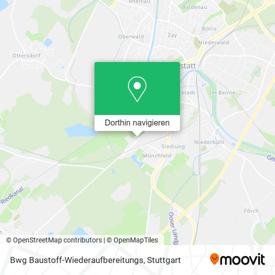 Bwg Baustoff-Wiederaufbereitungs Karte