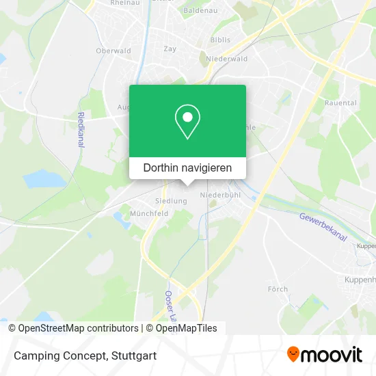 Camping Concept Karte