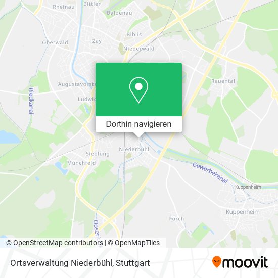 Ortsverwaltung Niederbühl Karte