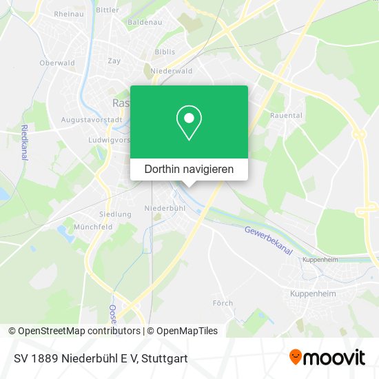 SV 1889 Niederbühl E V Karte