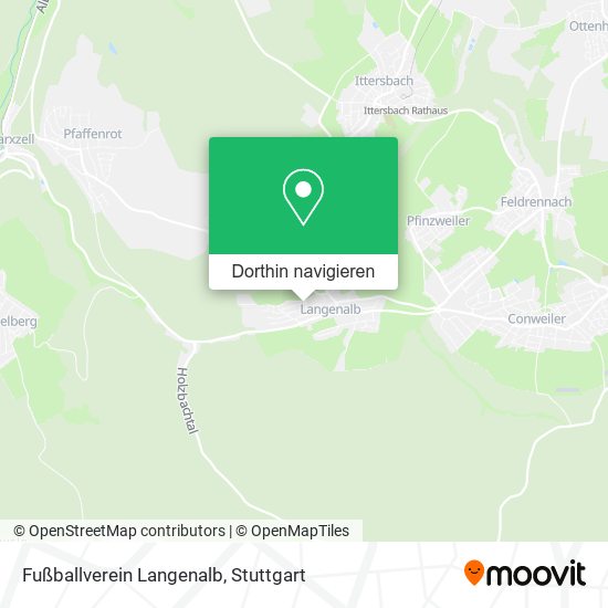 Fußballverein Langenalb Karte