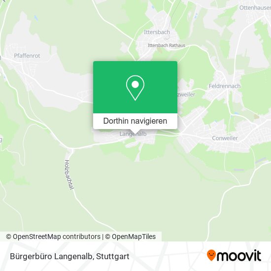 Bürgerbüro Langenalb Karte
