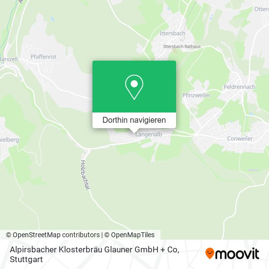 Alpirsbacher Klosterbräu Glauner GmbH + Co Karte