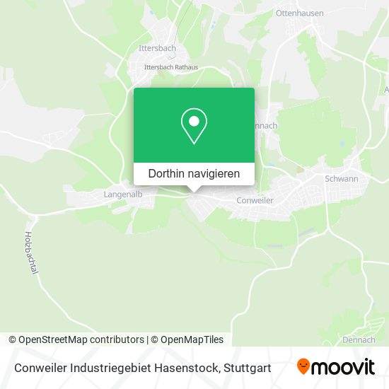 Conweiler Industriegebiet Hasenstock Karte