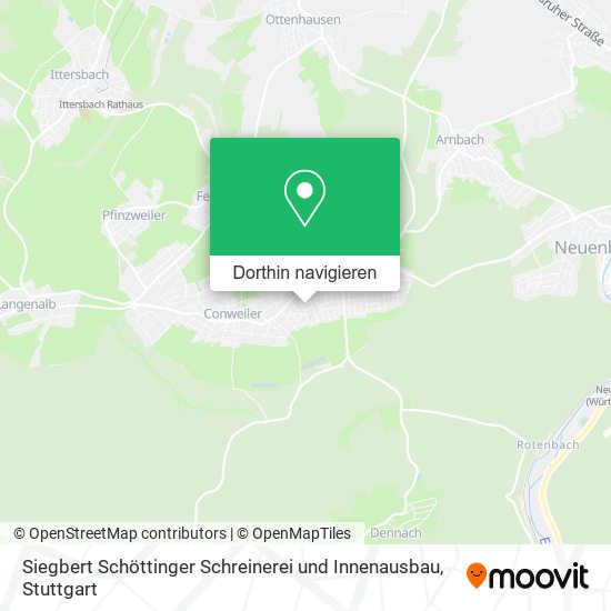 Siegbert Schöttinger Schreinerei und Innenausbau Karte