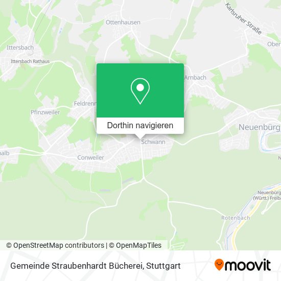 Gemeinde Straubenhardt Bücherei Karte