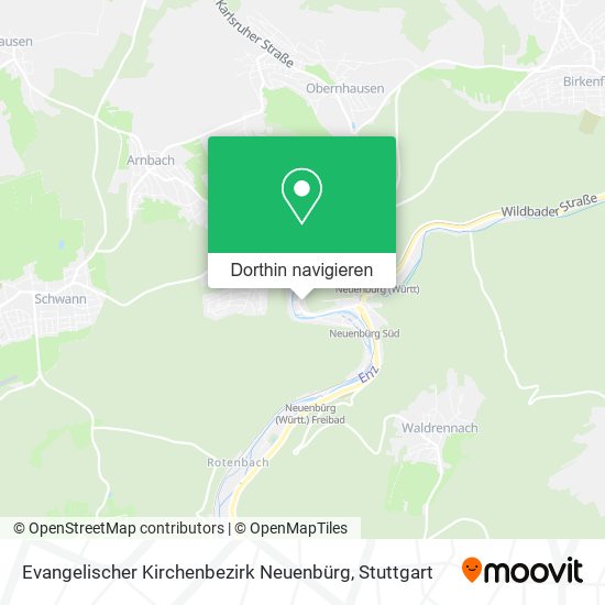 Evangelischer Kirchenbezirk Neuenbürg Karte