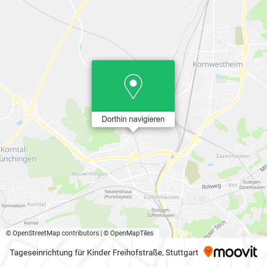 Tageseinrichtung für Kinder Freihofstraße Karte