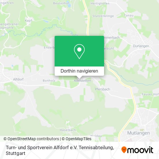 Turn- und Sportverein Alfdorf e.V. Tennisabteilung Karte