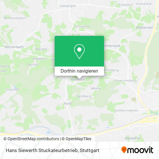 Hans Siewerth Stuckateurbetrieb Karte
