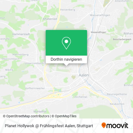 Planet Hollywok @ Frühlingsfest Aalen Karte