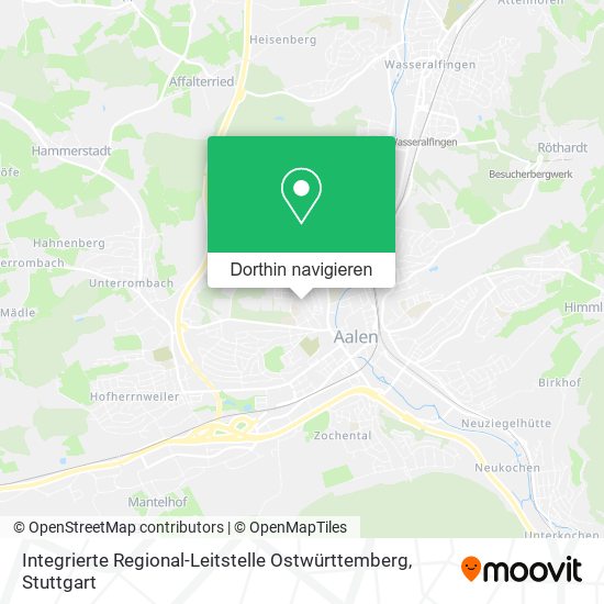 Integrierte Regional-Leitstelle Ostwürttemberg Karte