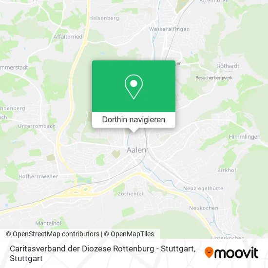 Caritasverband der Diozese Rottenburg - Stuttgart Karte