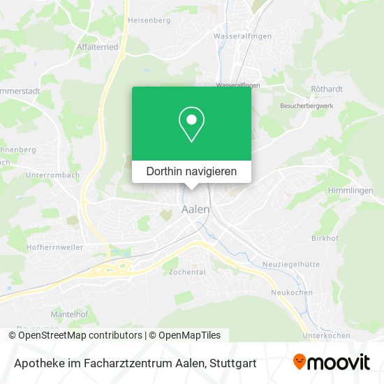 Apotheke im Facharztzentrum Aalen Karte