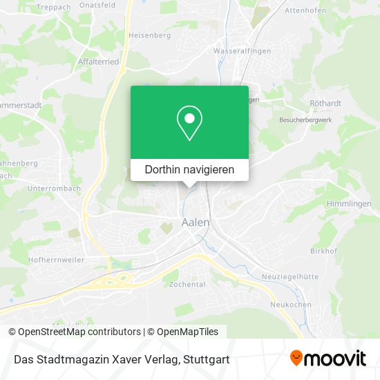 Das Stadtmagazin Xaver Verlag Karte