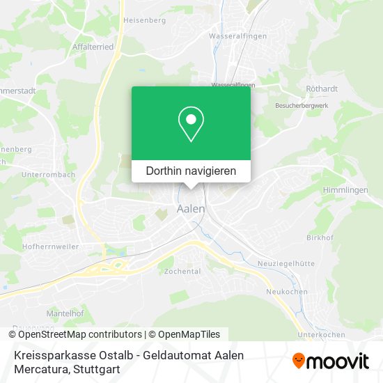 Kreissparkasse Ostalb - Geldautomat Aalen Mercatura Karte