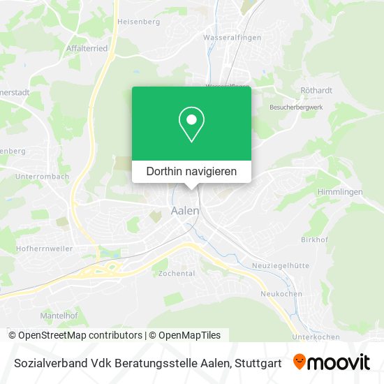 Sozialverband Vdk Beratungsstelle Aalen Karte