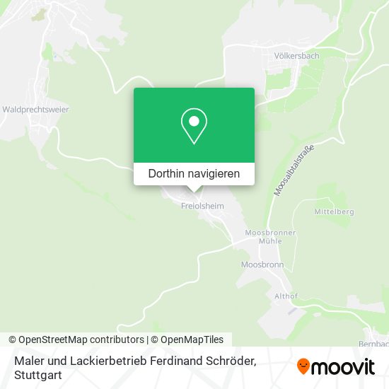 Maler und Lackierbetrieb Ferdinand Schröder Karte