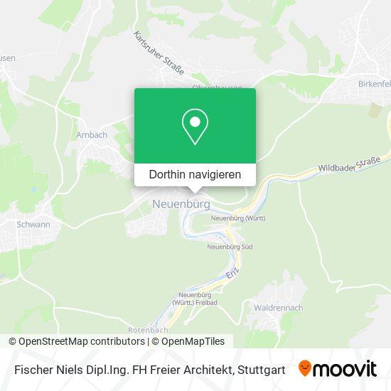 Fischer Niels Dipl.Ing. FH Freier Architekt Karte