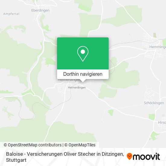 Baloise - Versicherungen Oliver Stecher in Ditzingen Karte