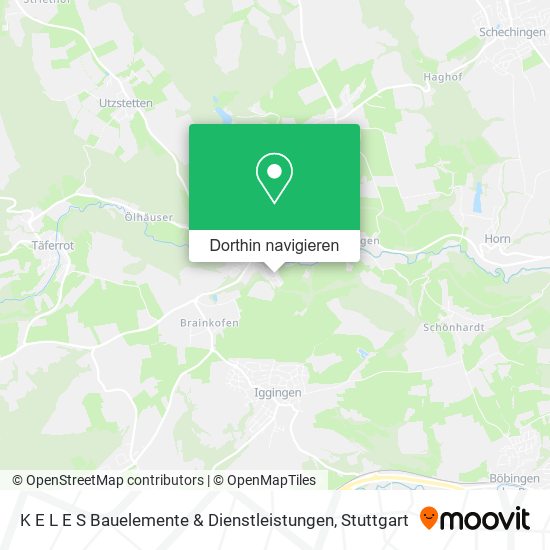 K E L E S Bauelemente & Dienstleistungen Karte