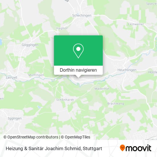 Heizung & Sanitär Joachim Schmid Karte