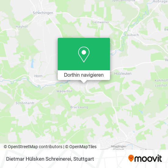 Dietmar Hülsken Schreinerei Karte