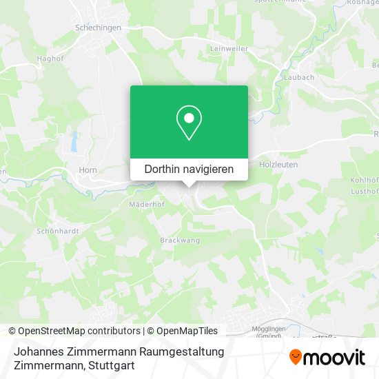 Johannes Zimmermann Raumgestaltung Zimmermann Karte