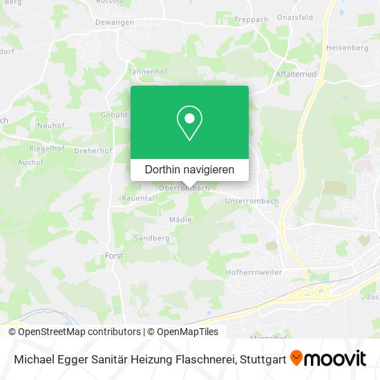 Michael Egger Sanitär Heizung Flaschnerei Karte