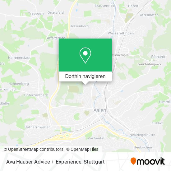 Ava Hauser Advice + Experience Karte